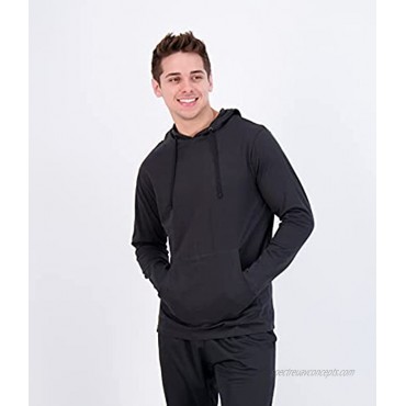 3 Pack: Men's 100% Cotton Lightweight Casual Pullover Drawstring Hoodie With Pocket