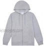 BETTERCHIC Men's Hooded Sweatshirt Athletic Soft Brushed Fleece Hoody Drawstring Full Zip Up Hoodie Size S-3XL