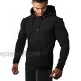 COOFANDY Men's Athletic Hoodie Long Sleeve Drawstring Sports Pullover Hooded Gym Workout Sweatshirt with Pockets