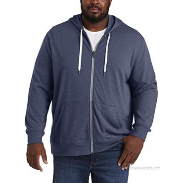 Essentials Men's Big & Tall French Terry Full-Zip Sweatshirt fit by DXL