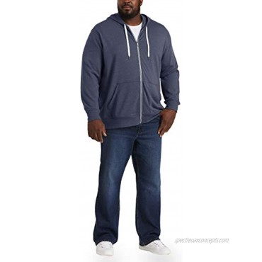 Essentials Men's Big & Tall French Terry Full-Zip Sweatshirt fit by DXL