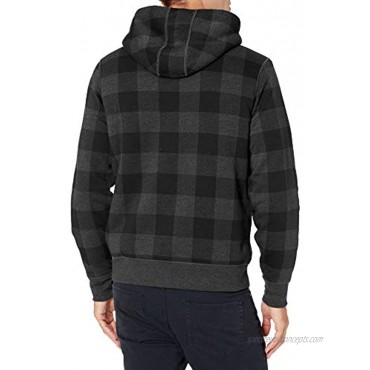 Essentials Men's Sherpa Lined Full-Zip Hooded Fleece Sweatshirt