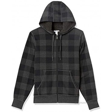 Essentials Men's Sherpa Lined Full-Zip Hooded Fleece Sweatshirt