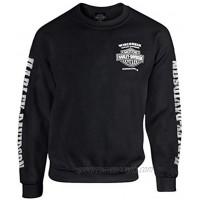 Harley-Davidson Men's Lightning Crest Fleece Pullover Sweatshirt Black