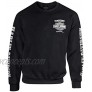 Harley-Davidson Men's Lightning Crest Fleece Pullover Sweatshirt Black