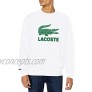 Lacoste Men's Long Sleeve Flocked Graphic Croc Crewneck Sweatshirt
