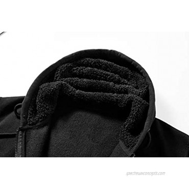 LAIWANG Men's Full zip Hoodie -Long Sleeve Dri Power Hooded Sweatshirt Fleece With Kanga Pocket