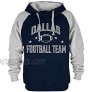 Mens City Classic Football Embroidery Soft Cotton Sweatshirt Hoodie