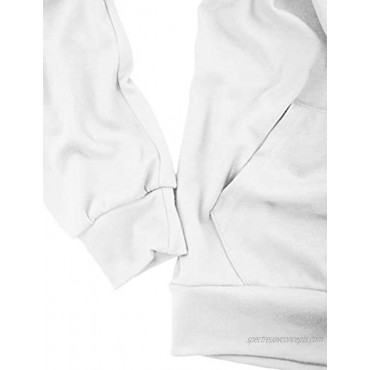 Ohoo Men's Slim Fit Long Sleeve Lightweight Color-Block Pullover Hoodie With Kanga Pocket