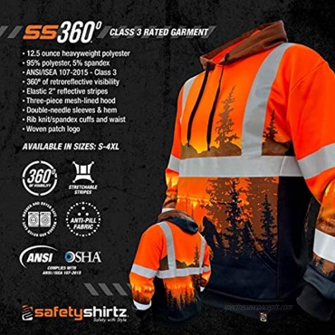 SafetyShirtz SS360 Wildland Hoodie Orange ANSI Class 3 PNW Sasquatch
