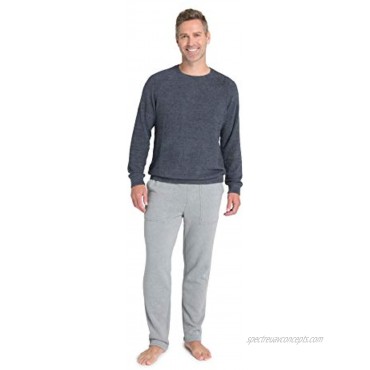 Barefoot Dreams Cozy Chic Lite Men’s Raglan Pullover Heathered Light Sweater