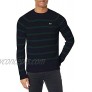 Lacoste Men's Long Sleeve Striped Ribbed Crewneck Sweater