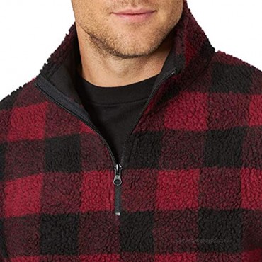 Wrangler Men's 1 4 Zip Sherpa Pullover