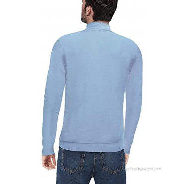 X RAY Turtleneck Mock Neck Sweater for Men – Slim Fit Pullover with Roll Collar
