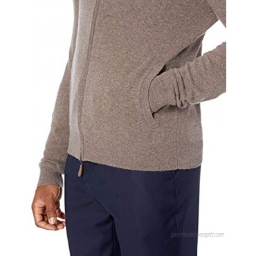 Buttoned Down Men's Cashmere Full-Zip Sweater