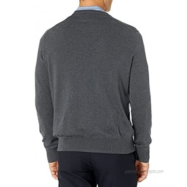 Buttoned Down Men's Supima Cotton Lightweight V-Neck Sweater