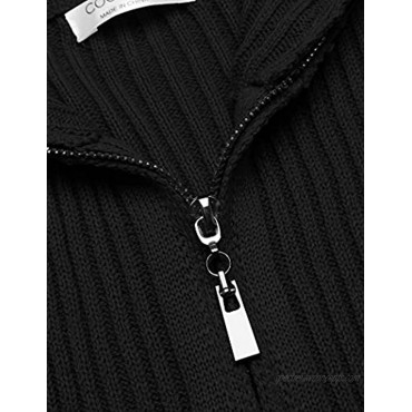 COOFANDY Men's Casual Cardigan Sweaters Slim Fit Knitted Full Zip Sweater with Pockects