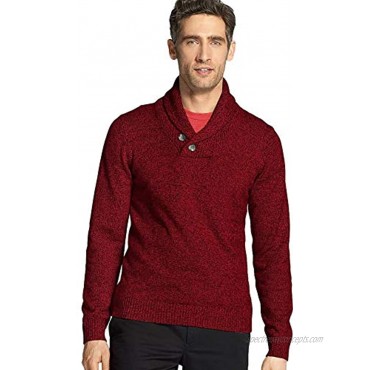 IZOD Men's Knit Shawl Neck Button Sweater