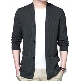 Womleys Mens Casual Open Front Slim Fit Long Sleeve Cotton Cardigan Sweater
