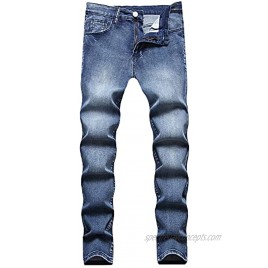 LONGBIDA Men's Skinny Stretch Slim Fit Fashion Straight Leg Jeans Pants