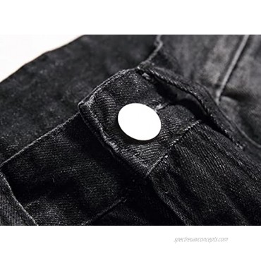 MDJUIO Ripped Jeans for Men Slim Fit Distressed Denim Pants
