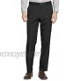 Arrow Men's Flat Front Straight Fit Solid Twill Micro Dress Pant