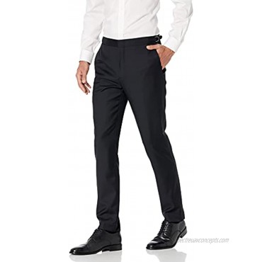 Brand Buttoned Down Men's Slim Fit Italian Wool Tuxedo Pant