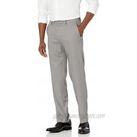 Haggar Men's Solid Gab Stretch Tailored Fit Suit Separate Pant