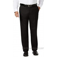 J.M. Haggar Men's Big and Tall B&t Expandable Waist Classic Fit Flat Front Pant