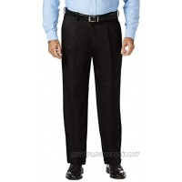 J.M. Haggar Men's Big and Tall B&t Expandable Waist Classic Fit Pleat Front Pant