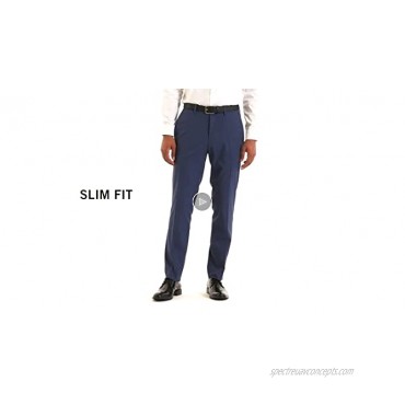 Kenneth Cole Reaction Men's Stripe Slim-Fit Flat-Front Dress Pant