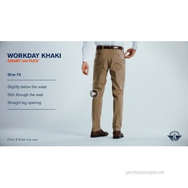 Dockers Men's Slim Fit Workday Khaki Smart 360 Flex Pants