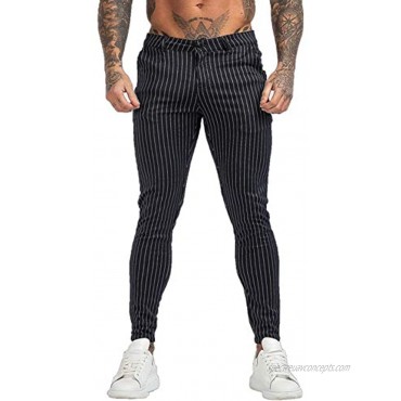 GINGTTO Mens Casual Pants with Pockets Chinos Pants Men Slim Fit