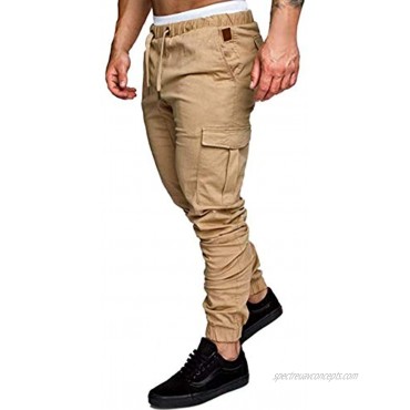 Leward Mens Fashion Joggers Sports Pants Slim Fit Casual Jogger Pant Chino Sweatpants Trousers Mens Long Pants