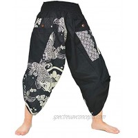 Siamrose Samurai Harem Pants Men Women Yoga Ninja Pants Handmade from Cotton