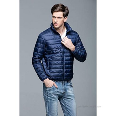 Camii Mia Puffer Jacket Men Packable Down Jacket Lightweight Water Resistant Coats