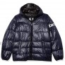 DKNY Men's Water Resistant Ultra Loft Hooded Logo Puffer Jacket Standard and Big & Tall