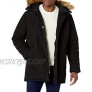 GUESS mens Heavyweight Hooded Parka Jacket With Removable Faux Fur Trim