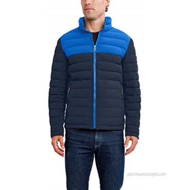 Nautica Men's Reversible Midweight Puffer Jacket Wind and Water Resistant