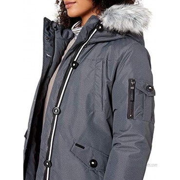 Skechers Men's Warm Winter Jacket with Faux Trimmed Hood