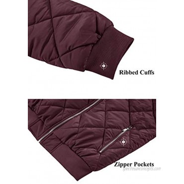 TACVASEN Men's Jackets Winter Padded Athletic Outwear Casual Windproof Bomber Varsity Coat