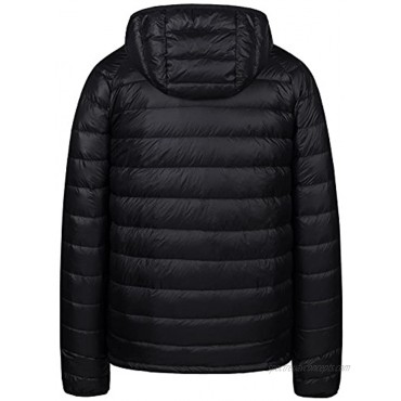 Wantdo Men's Packable Puffer Jacket Insulated Down Coat Lightweight Winter Jacket