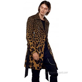 Jonny Cota Studio Sahara Leopard Print Denim Coat Men's