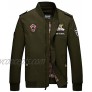 Cheerun Spmor Men's Bomber Jacket Military Jacket Men Lightweight Warm Cotton Casual Jackets Thick Stand Collar Coat