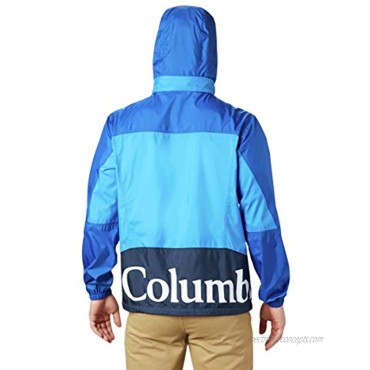 Columbia Men's Point Park Windbreaker Hooded Water Repellent Sun Protection