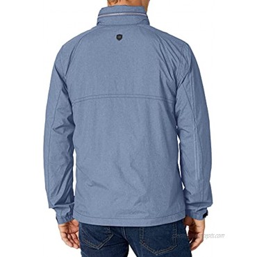 Cutter & Buck Men's Weathertec Packable Weather Resistant Panoramic Hood Jacket