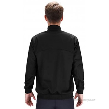 DISHANG Men's Softshell Jacket Full Zip Lightweight Casual Wear Outdoor Bomber Jacket