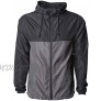 Klothwork Men's Super Lightweight Windbreaker Jacket Water Resistant Zip Hoodie