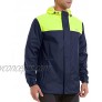 MAGCOMSEN Men's Hooded Raincoats Waterproof Rain Jacket Mesh Lined Lightweight Breathable Windbreaker