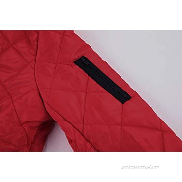 Mens Bomber Jacket Varsity Diamond Quilted Lightweight Windbreaker Softshell Flight Jackets Fall Winter Coats Outwear